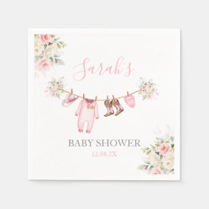Eine kleine Cowgirl-Baby-Party Mädchen Serviette