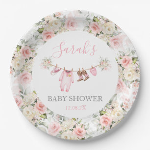 Eine kleine Cowgirl-Baby-Shower-Girl Pappteller