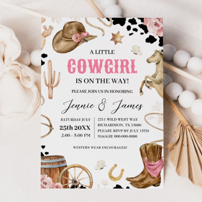 Eine kleine Cowgirl Dusche Einladung (Von Creator hochgeladen)