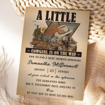 Eine kleine Cowgirl Western Girl Babydusche