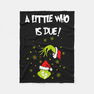 Eine kleine, die fällig ist, lustige Weihnachts-Sc Fleecedecke