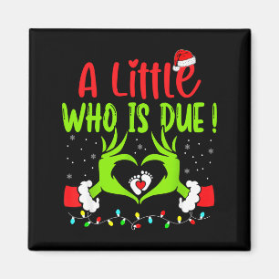 Eine kleine, die fällig ist, lustige Weihnachts-Sc Magnet