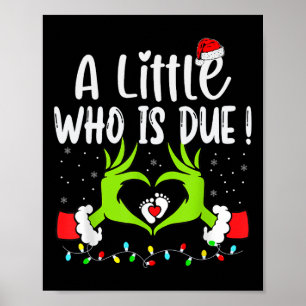 Eine kleine, die fällig ist, lustige Weihnachts-Sc Poster