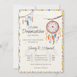 Eine kleine Dreamcatcher Baby Dusche Einladung
