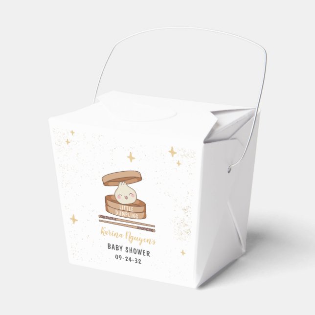 Eine kleine duftende Babydusche Geschenkschachtel (Vorderseite)