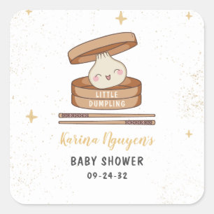 Eine kleine duftende Babydusche Quadratischer Aufkleber