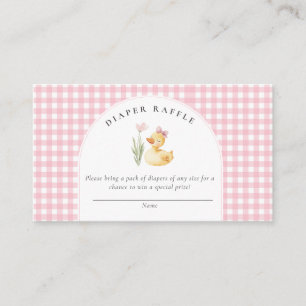 Eine kleine Ente ist auf dem Weg Bow Baby Shower Begleitkarte