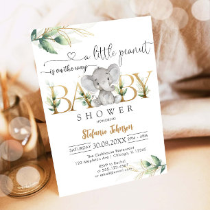 Eine kleine Erdnuss-Baby-Party-Einladung Einladung