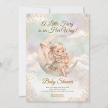Eine kleine Fee ist auf dem Weg Himmlische Babypar