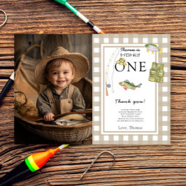 Eine kleine Fischerman Birthday Party Dankeskarte