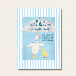 Eine kleine Gans ist auf dem Weg Storybook Baby Du Einladung