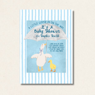 Eine kleine Gans ist auf dem Weg Storybook Baby Sh Einladung