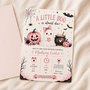 Eine kleine Geist ist bald fällig Halloween-Baby-P Einladung