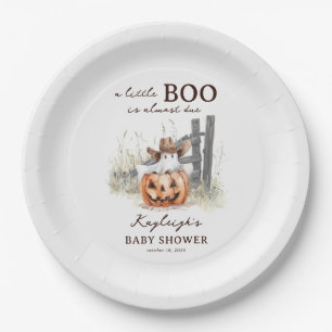 Eine kleine Geist ist fällig Western Halloween Bab Pappteller