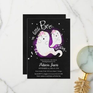 Eine kleine Halloween-Baby-Party-Einladung zum The Dankeskarte