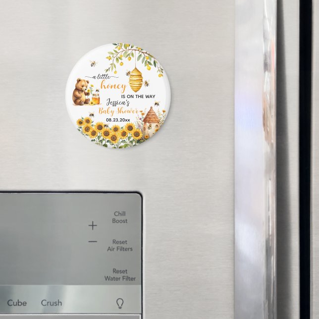 Eine kleine Honey Bee Baby Dusche Magnet (In Situ (Kühlschrank))