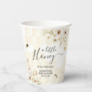 Eine kleine Honey Bee Baby Dusche Pappbecher