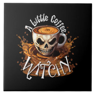 Eine kleine Kaffeehexerei Fliese