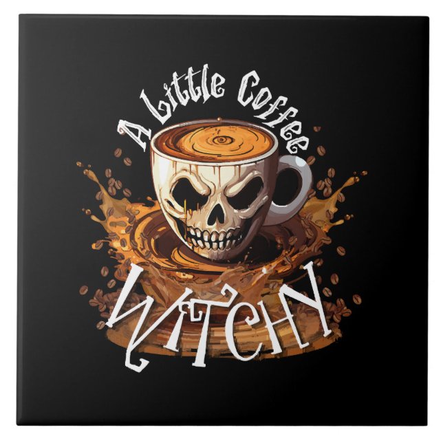 Eine kleine Kaffeehexerei Fliese (Vorderseite)