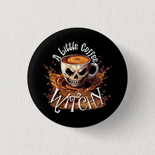 Eine kleine Kaffeekwitsche Button (Vorderseite)