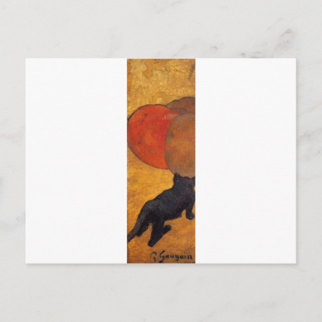 Eine kleine Katze von Paul Gauguin Postkarte (Vorderseite)