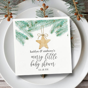 Eine kleine kleine Babydusche Serviette
