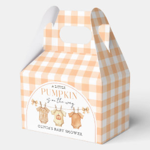 Eine kleine Kürbis-Fall-Baby-Duschbox Geschenkschachtel
