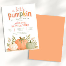 Eine kleine Kürbis-Herbst-Baby-Party