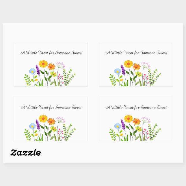 Eine kleine Leckerei für jemanden süß Rechteckiger Aufkleber (Blatt)