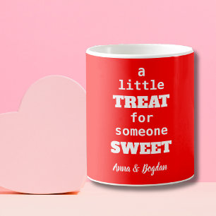 Eine kleine Leckerei für jemanden süß Red Valent Kaffeetasse