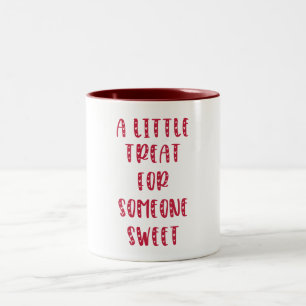 Eine kleine Leckerei, Valentinstag Zweifarbige Tasse