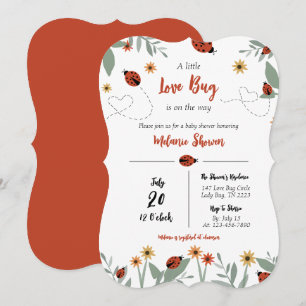 Eine kleine Liebeswanze-Baby-Shower-Einladung Einladung