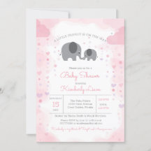 Eine kleine Peanut Elephant Girl Babydusche