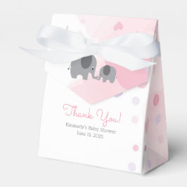 Eine kleine Peanut Elephant Girl Babydusche Geschenkschachtel