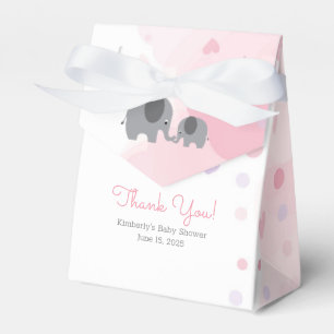 Eine kleine Peanut Elephant Girl Babydusche Geschenkschachtel
