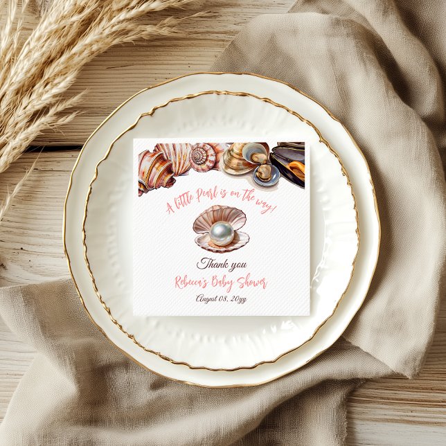 Eine kleine Perle unter der Kinderdusche des Meere Serviette (Von Creator hochgeladen)