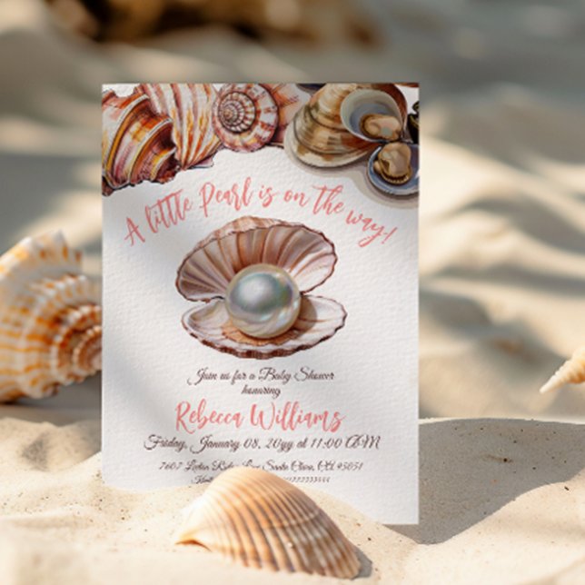 Eine kleine Perle unter der Meeresschutzdusche Einladung (Von Creator hochgeladen)