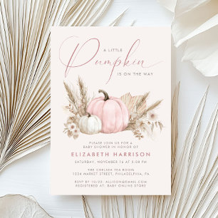 Eine kleine pinke Boho-Baby-Party für ein Mädchen  Einladung