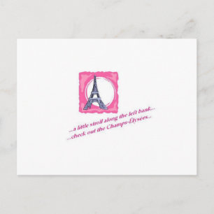 Eine kleine Postkarte für Spaziergänge