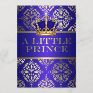 Eine kleine Prince Baby Dusche Einladung