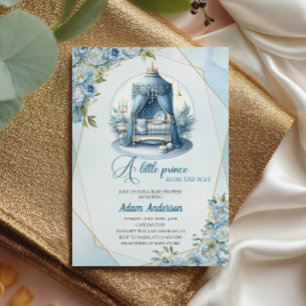 Eine kleine Prince Baby Dusche Einladung - Royal B