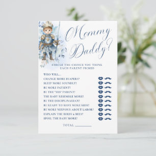 Eine kleine Prince Royal Blue Dusche Mommy oder Pa Einladung