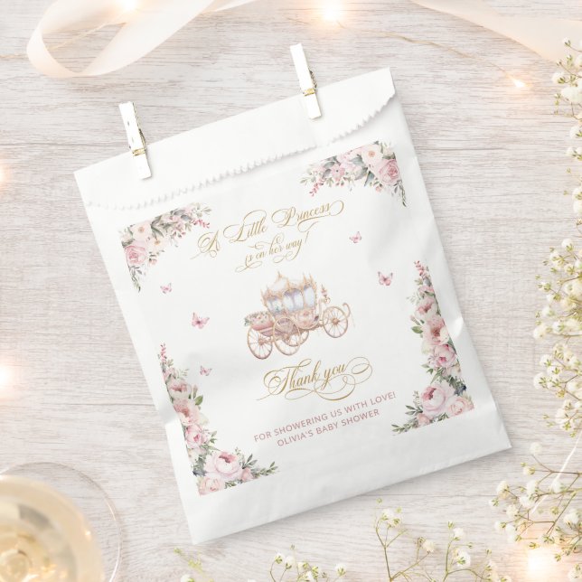 Eine kleine Princess Blush Pink Baby Dusche Vielen Geschenktütchen (Ausgeschnitten)