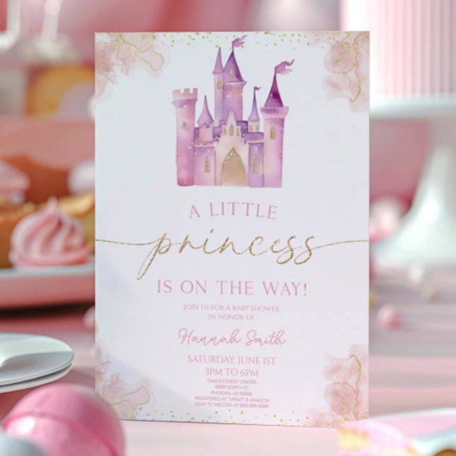 Eine kleine Princess Royal Castle Babydusche Einladung (Von Creator hochgeladen)