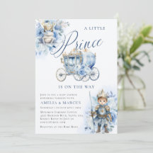 Eine kleine Prinz königsblaue Badeinladung