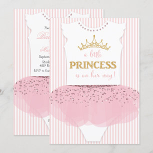 Eine kleine Prinzessin Baby Shower Einladung