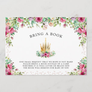 Eine kleine Prinzessin bringt ein Buch Einladung