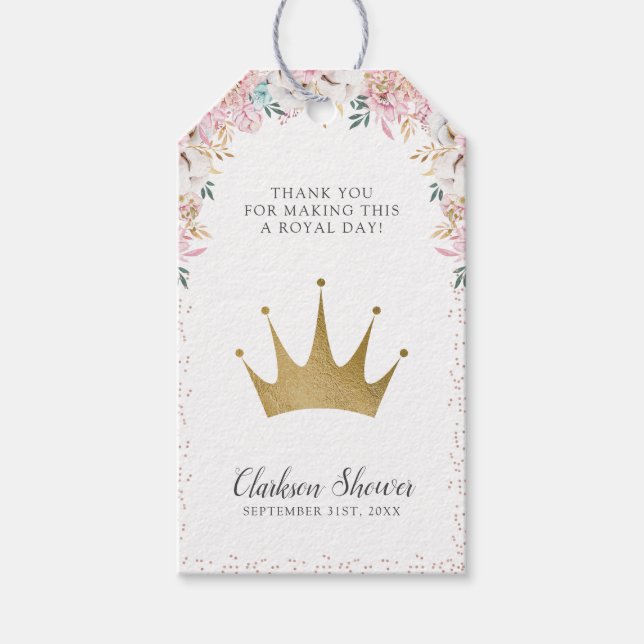 Eine kleine Prinzessin Geschenkanhänger (Vorderseite)