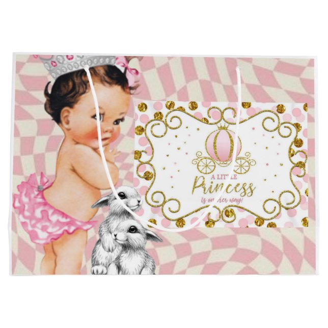 Eine kleine Prinzessin ist unterwegs. Große Geschenktüte (Rückseite)