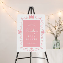 Eine kleine Prinzessin moderne Pink Girl Babydusch